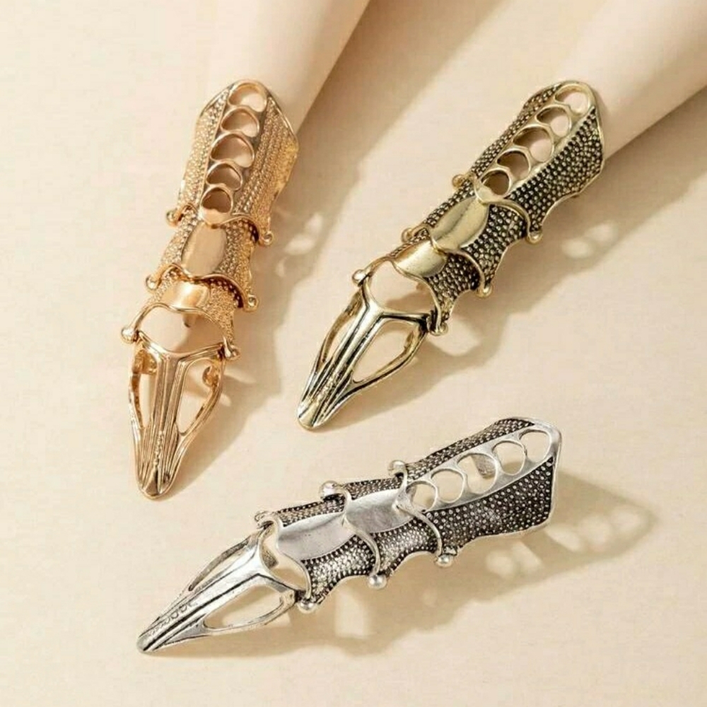 3pc Structured Rings - Picture 2 of 4